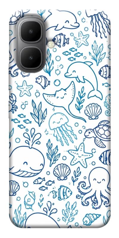 Чехол itsPrint Sea pattern для Infinix Smart 10, паттерн, купить оптом с доставкой