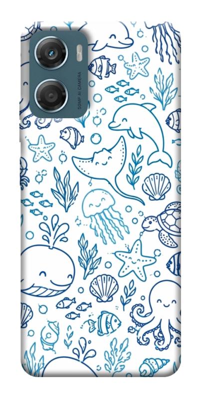 Чехол itsPrint Sea pattern для Motorola Moto G06, паттерн, купить оптом с доставкой