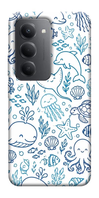 Чехол itsPrint Sea pattern для Xiaomi Redmi 15 4G (Global) / 5G, паттерн, купить оптом с доставкой