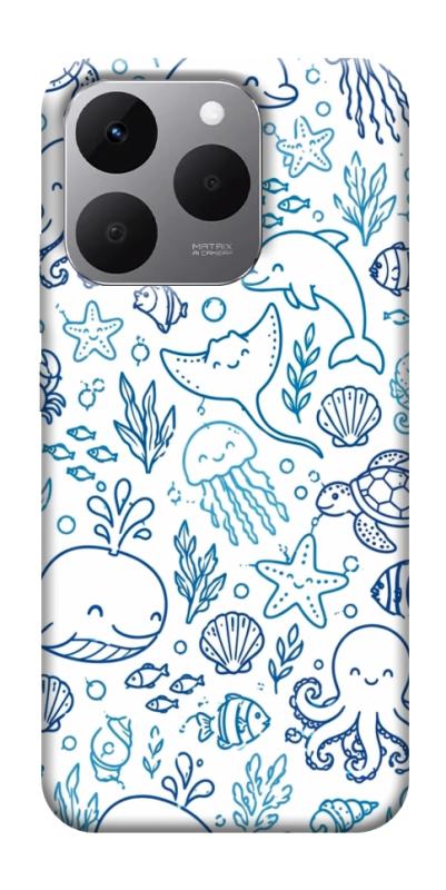 Чехол itsPrint Sea pattern для Realme 15T, паттерн, купить оптом с доставкой