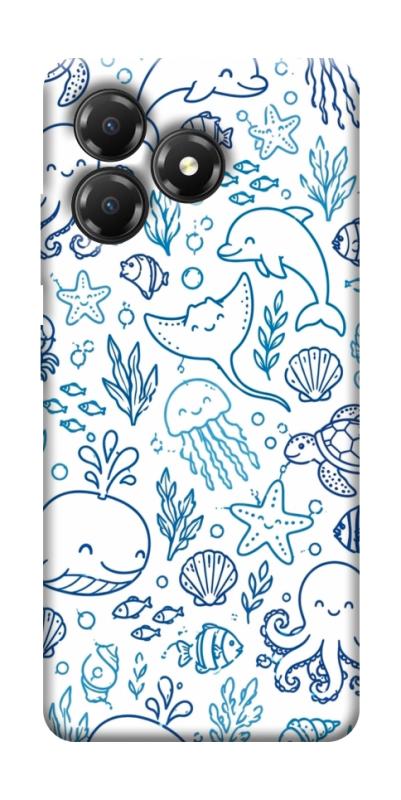 Чехол itsPrint Sea pattern для ZTE Blade A36, паттерн, купить оптом с доставкой
