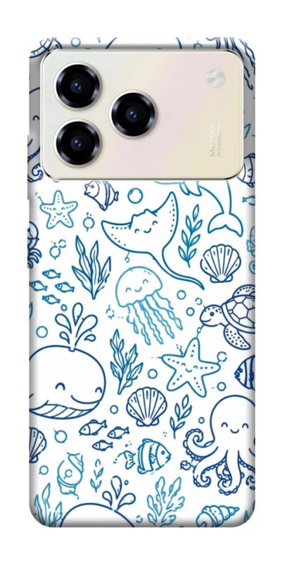 Чехол itsPrint Sea pattern для ZTE Blade A76, паттерн, купить оптом с доставкой