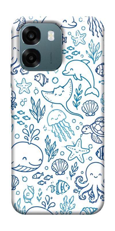 Чехол itsPrint Sea pattern для Oppo A6, паттерн, купить оптом с доставкой