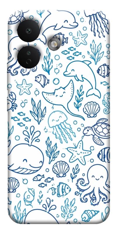 Чехол itsPrint Sea pattern для Xiaomi Redmi Note 17 Pro, паттерн, купить оптом с доставкой