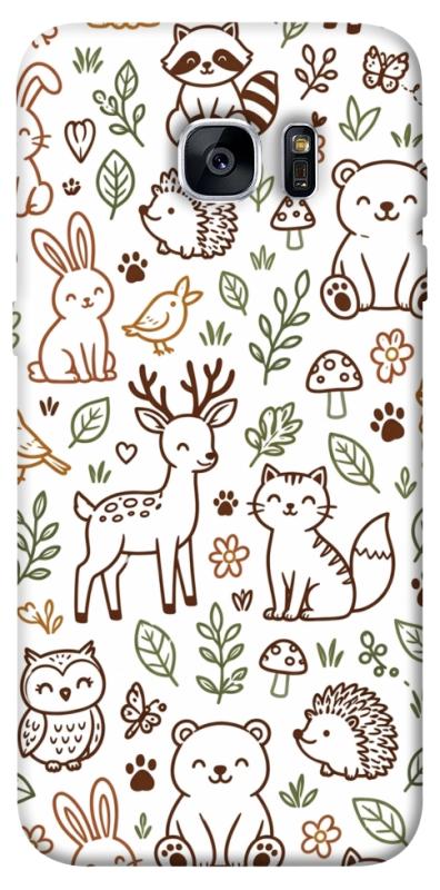 Чохол itsPrint Wildlife pattern для Samsung G935F Galaxy S7 Edge, паттерн, купити оптом з доставкою
