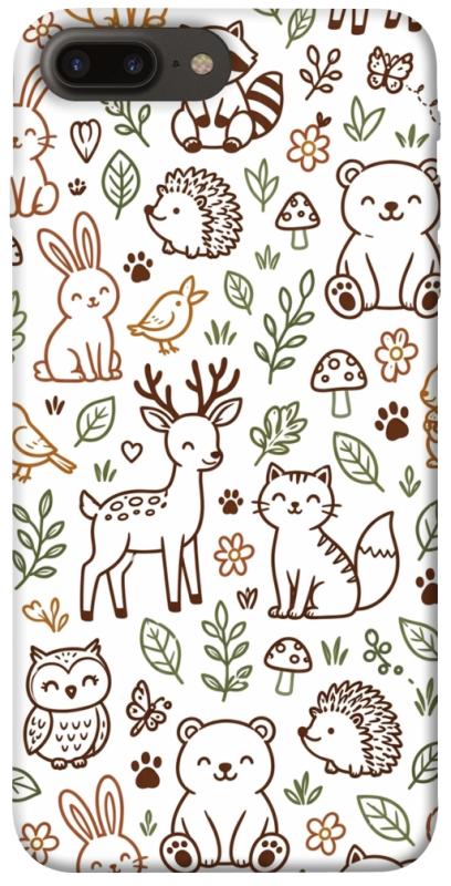 Чохол itsPrint Wildlife pattern для Apple iPhone 7 plus / 8 plus (5.5"), паттерн, купити оптом з доставкою