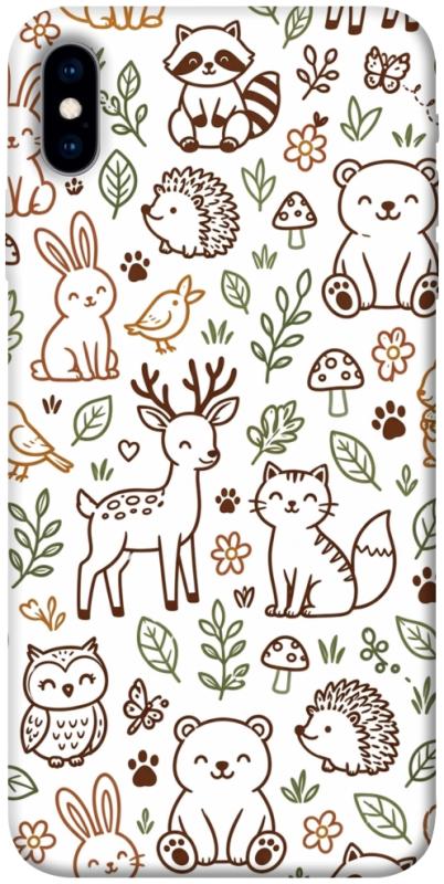 Чохол itsPrint Wildlife pattern для Apple iPhone X (5.8"), паттерн, купити оптом з доставкою