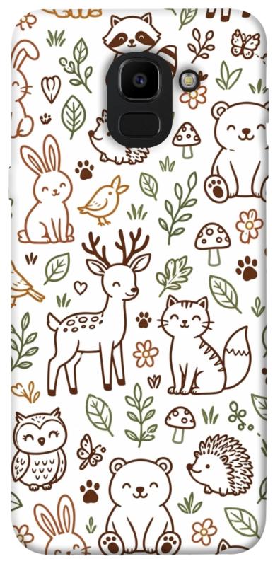 Чохол itsPrint Wildlife pattern для Samsung J600F Galaxy J6 (2018), паттерн, купити оптом з доставкою