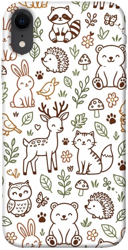Чехол itsPrint Wildlife pattern для Apple iPhone XR (6.1"), паттерн, купить оптом с доставкой