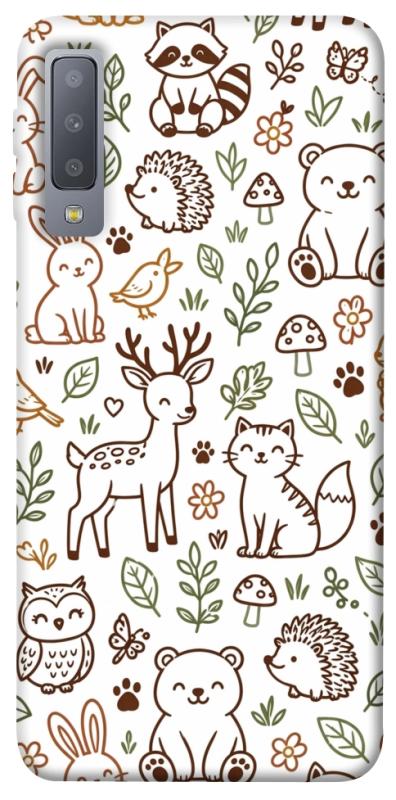 Чехол itsPrint Wildlife pattern для Samsung A750 Galaxy A7 (2018), паттерн, купить оптом с доставкой
