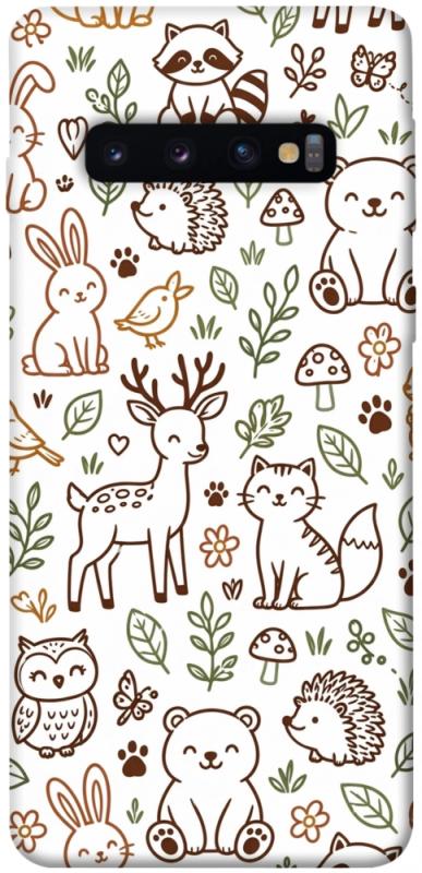 Чохол itsPrint Wildlife pattern для Samsung Galaxy S10, паттерн, купити оптом з доставкою