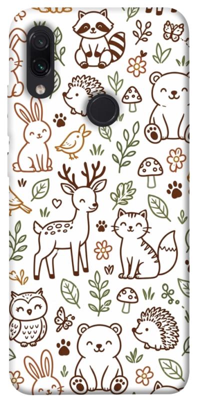 Чохол itsPrint Wildlife pattern для Xiaomi Redmi Note 7 / Note 7 Pro / Note 7s, паттерн, купити оптом з доставкою