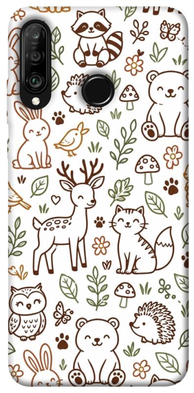 Чохол itsPrint Wildlife pattern для Huawei P30 lite, паттерн, купити оптом з доставкою