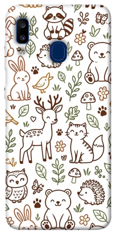 Чохол itsPrint Wildlife pattern для Samsung Galaxy A20 / A30, паттерн, купити оптом з доставкою