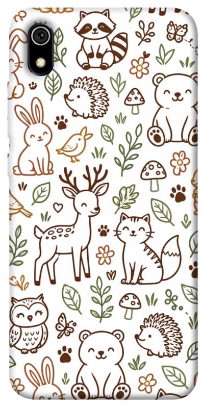 Чехол itsPrint Wildlife pattern для Xiaomi Redmi 7A, паттерн, купить оптом с доставкой