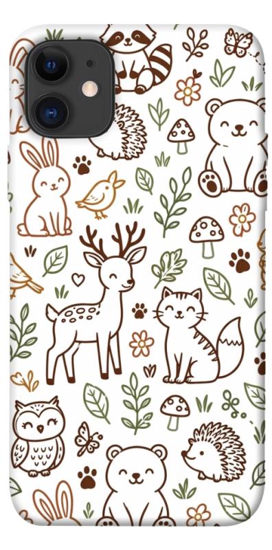 Чехол itsPrint Wildlife pattern для Apple iPhone 11 (6.1"), паттерн, купить оптом с доставкой