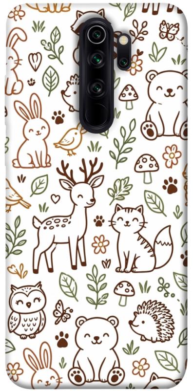 Чохол itsPrint Wildlife pattern для Xiaomi Redmi Note 8 Pro, паттерн, купити оптом з доставкою