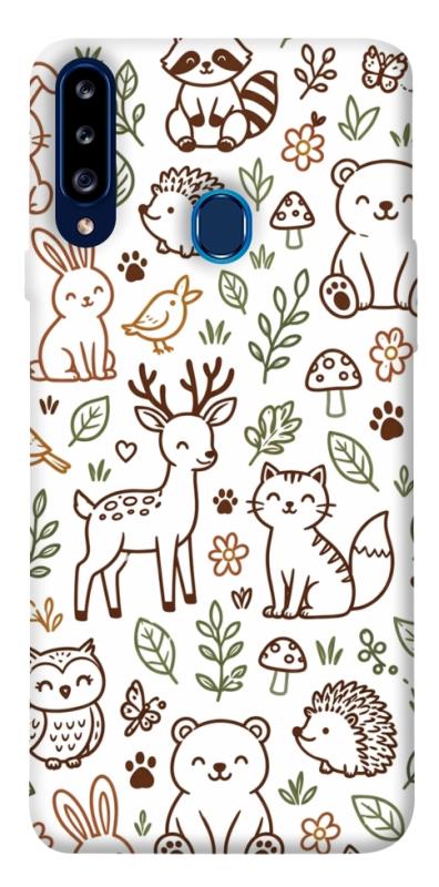 Чохол itsPrint Wildlife pattern для Samsung Galaxy A20s, паттерн, купити оптом з доставкою