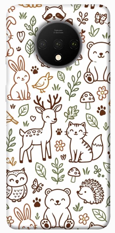 Чехол itsPrint Wildlife pattern для OnePlus 7T, паттерн, купить оптом с доставкой