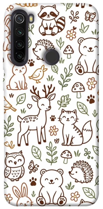 Чохол itsPrint Wildlife pattern для Xiaomi Redmi Note 8T, паттерн, купити оптом з доставкою