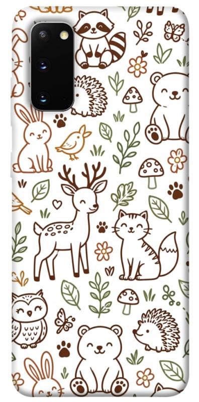 Чохол itsPrint Wildlife pattern для Samsung Galaxy S20, паттерн, купити оптом з доставкою
