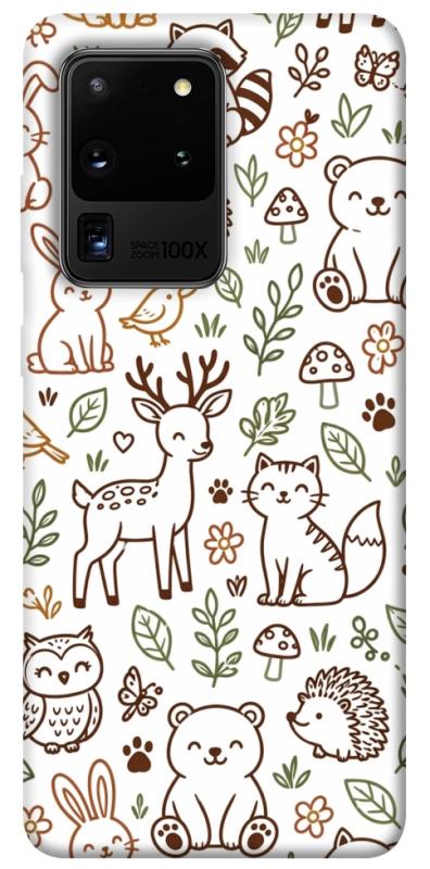 Чехол itsPrint Wildlife pattern для Samsung Galaxy S20 Ultra, паттерн, купить оптом с доставкой