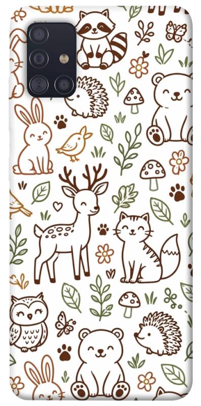 Чехол itsPrint Wildlife pattern для Samsung Galaxy A51, паттерн, купить оптом с доставкой