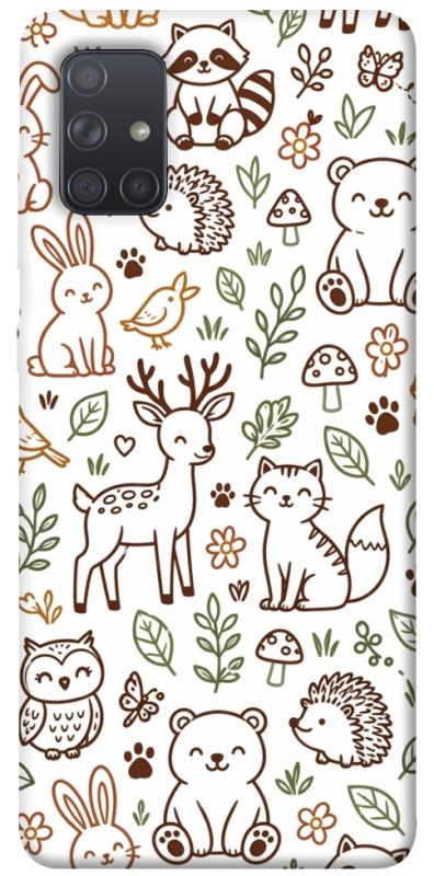 Чохол itsPrint Wildlife pattern для Samsung Galaxy A71, паттерн, купити оптом з доставкою