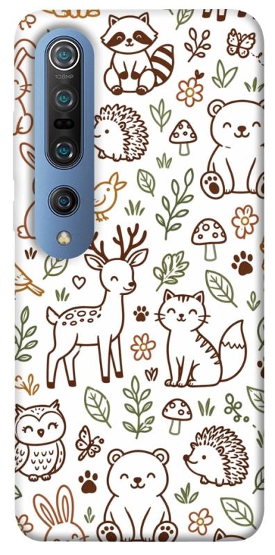 Чехол itsPrint Wildlife pattern для Xiaomi Mi 10 / Mi 10 Pro, паттерн, купить оптом с доставкой