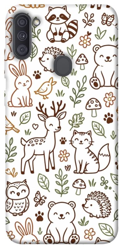 Чохол itsPrint Wildlife pattern для Samsung Galaxy A11, паттерн, купити оптом з доставкою
