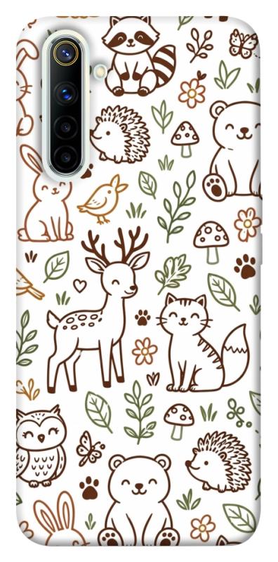 Чехол itsPrint Wildlife pattern для Realme 6, паттерн, купить оптом с доставкой