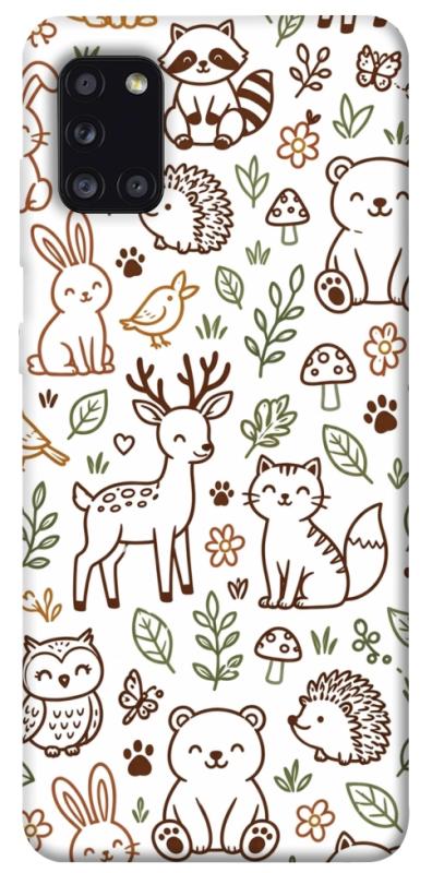 Чохол itsPrint Wildlife pattern для Samsung Galaxy A31, паттерн, купити оптом з доставкою