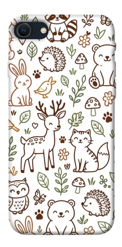 Чохол itsPrint Wildlife pattern для Apple iPhone SE (2020), паттерн, купити оптом з доставкою
