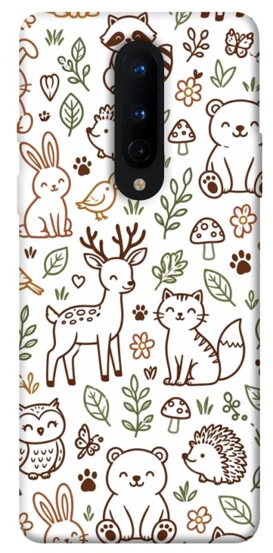 Чохол itsPrint Wildlife pattern для OnePlus 8, паттерн, купити оптом з доставкою