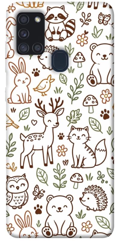 Чохол itsPrint Wildlife pattern для Samsung Galaxy A21s, паттерн, купити оптом з доставкою