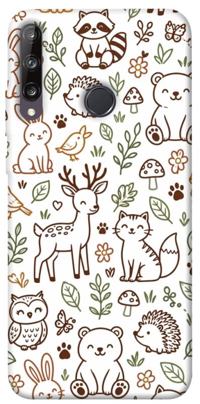 Чехол itsPrint Wildlife pattern для Huawei P40 Lite E / Y7p (2020), паттерн, купить оптом с доставкой