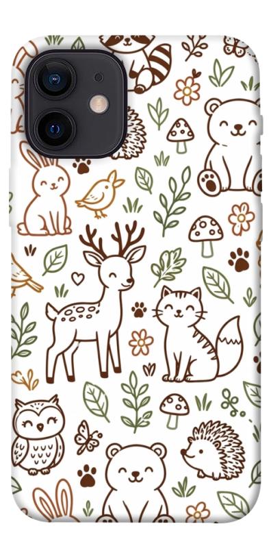 Чохол itsPrint Wildlife pattern для Apple iPhone 12 mini (5.4"), паттерн, купити оптом з доставкою