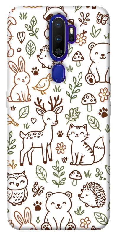 Чехол itsPrint Wildlife pattern для Oppo A5 (2020) / Oppo A9 (2020), паттерн, купить оптом с доставкой