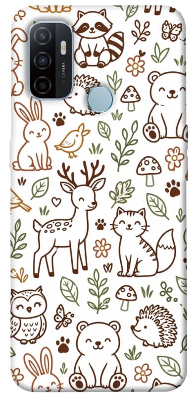 Чохол itsPrint Wildlife pattern для Oppo A53 / A32 / A33, паттерн, купити оптом з доставкою