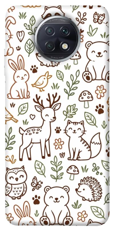 Чехол itsPrint Wildlife pattern для Xiaomi Redmi Note 9 5G / Note 9T, паттерн, купить оптом с доставкой