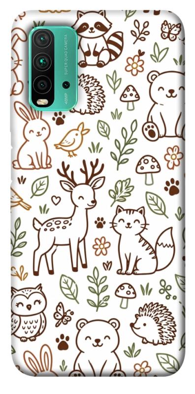 Чохол itsPrint Wildlife pattern для Xiaomi Redmi Note 9 4G / Redmi 9 Power / Redmi 9T, паттерн, купити оптом з доставкою