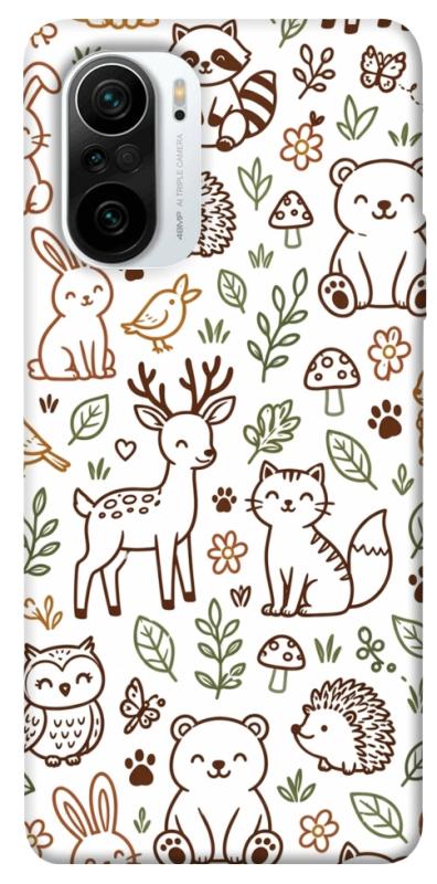 Чехол itsPrint Wildlife pattern для Xiaomi Redmi K40 / K40 Pro / K40 Pro+ / Poco F3, паттерн, купить оптом с доставкой