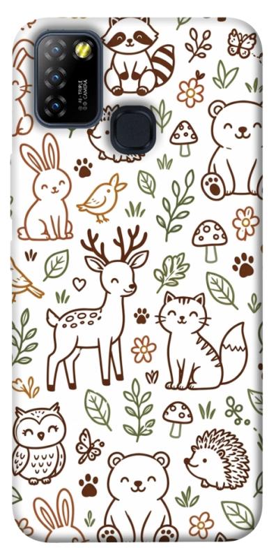 Чохол itsPrint Wildlife pattern для Infinix Hot 10 Lite, паттерн, купити оптом з доставкою