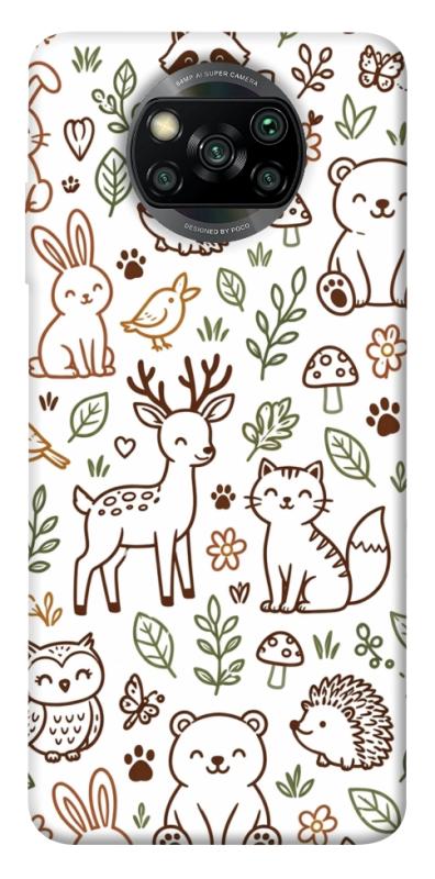 Чохол itsPrint Wildlife pattern для Xiaomi Poco X3 NFC / Poco X3 Pro, паттерн, купити оптом з доставкою