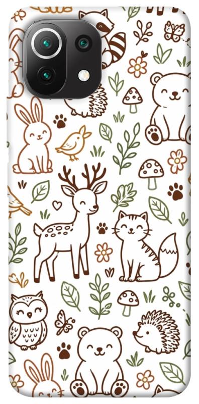 Чохол itsPrint Wildlife pattern для Xiaomi Mi 11 Lite, паттерн, купити оптом з доставкою