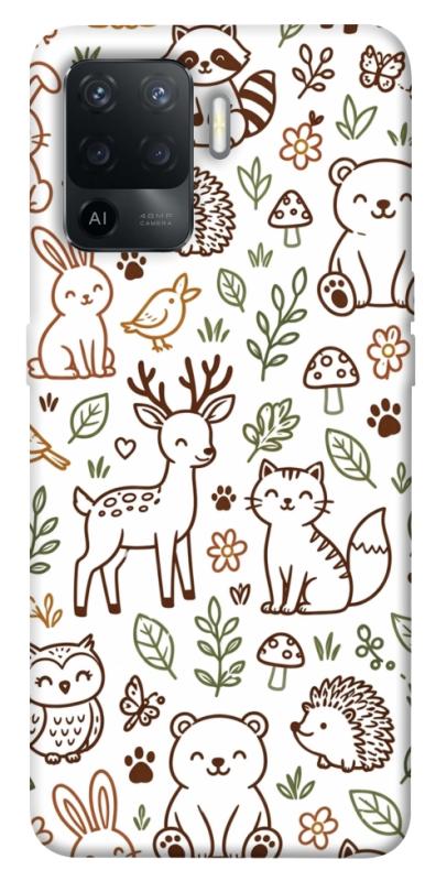 Чохол itsPrint Wildlife pattern для Oppo Reno 5 Lite, паттерн, купити оптом з доставкою