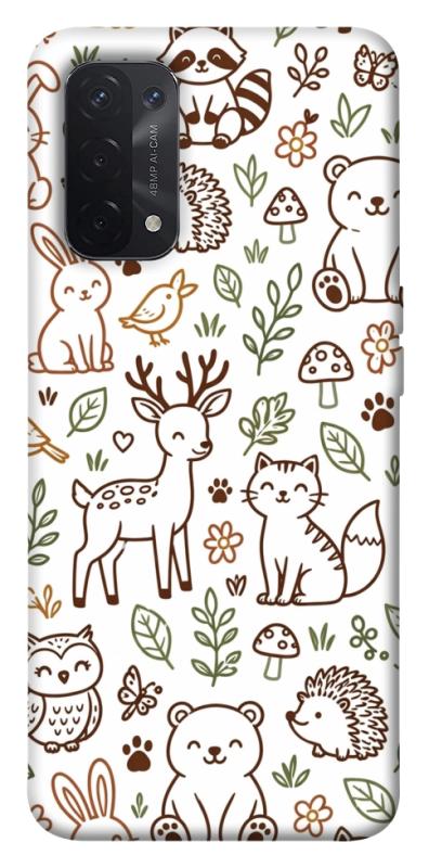 Чохол itsPrint Wildlife pattern для Oppo A54 4G, паттерн, купити оптом з доставкою