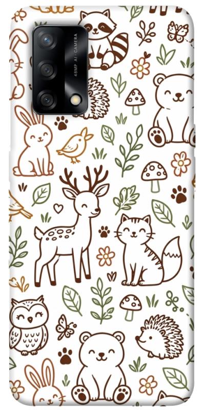 Чохол itsPrint Wildlife pattern для Oppo A74 4G, паттерн, купити оптом з доставкою