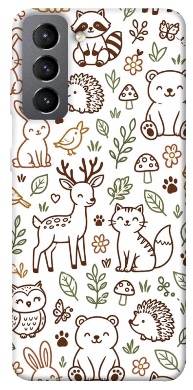 Чехол itsPrint Wildlife pattern для Samsung Galaxy S21 FE, паттерн, купить оптом с доставкой