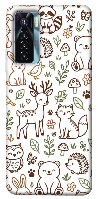 Чохол itsPrint Wildlife pattern для TECNO Camon 17 Pro, паттерн, купити оптом з доставкою